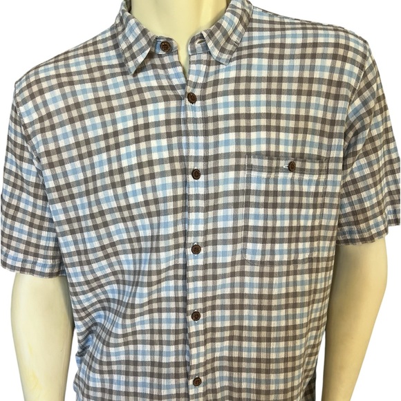 Patagonia men’s XLarge short sleeve seersucker organic cotton bundle of two - Picture 4 of 13